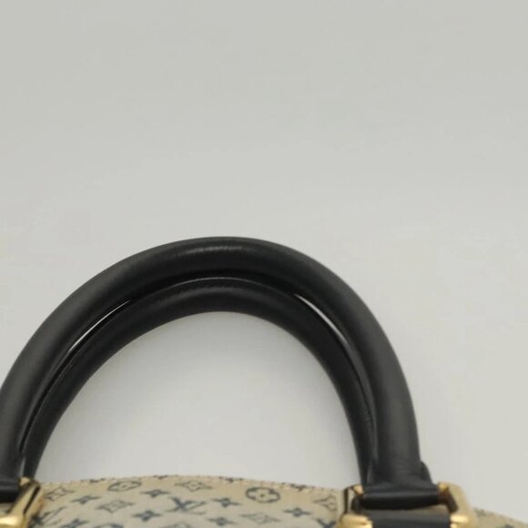 LOUIS VUITTON Monogram Mini Alma Haut Hand Bag Blue M92202 LV Auth 117318 - Picture 9 of 14